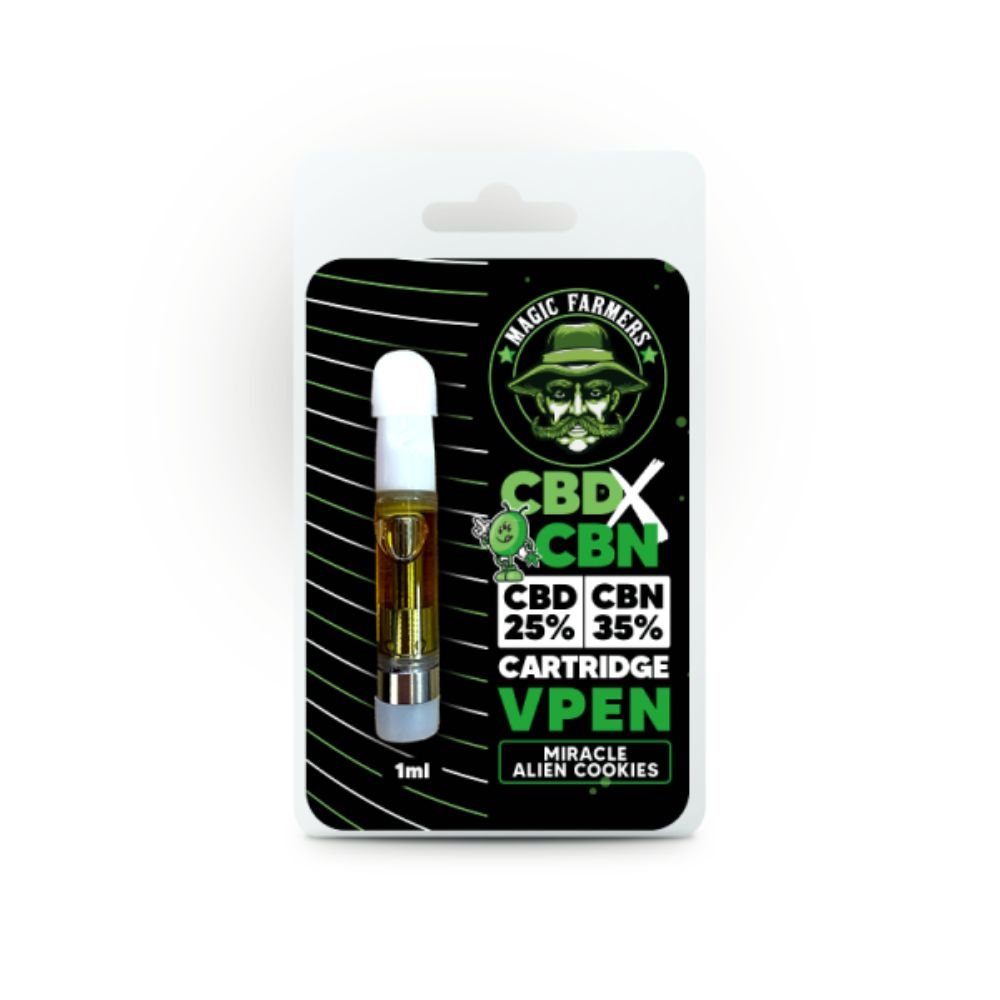 CBD + CBN Kartusche Miracle Alien Cookies – Magic Farmers