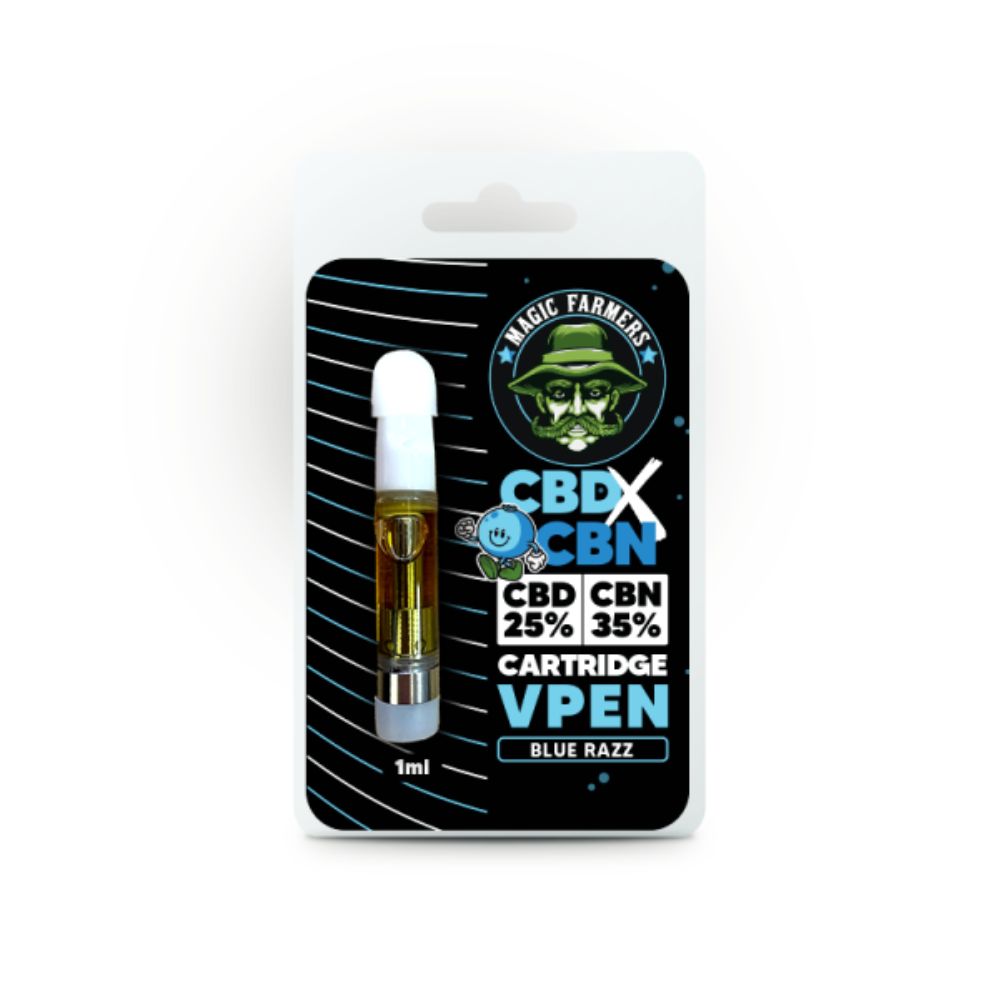 CBD + CBN Kartusche Blue Razz – Magic Farmers