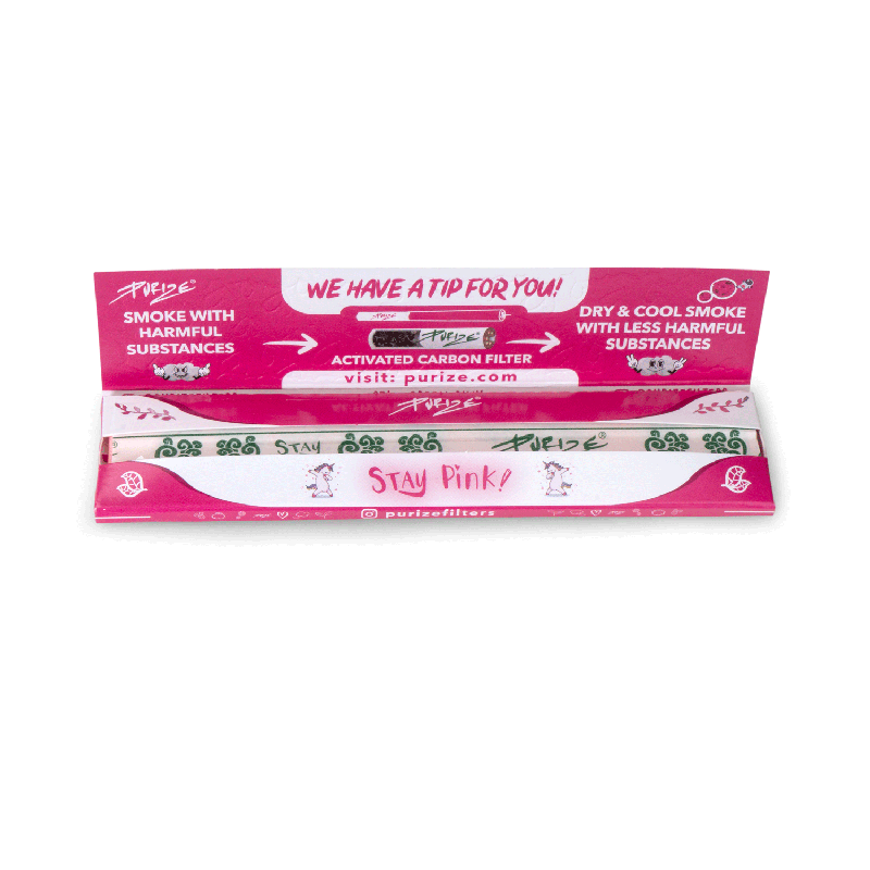 PURIZE® King Size Slim Papers Pink – Bild 2