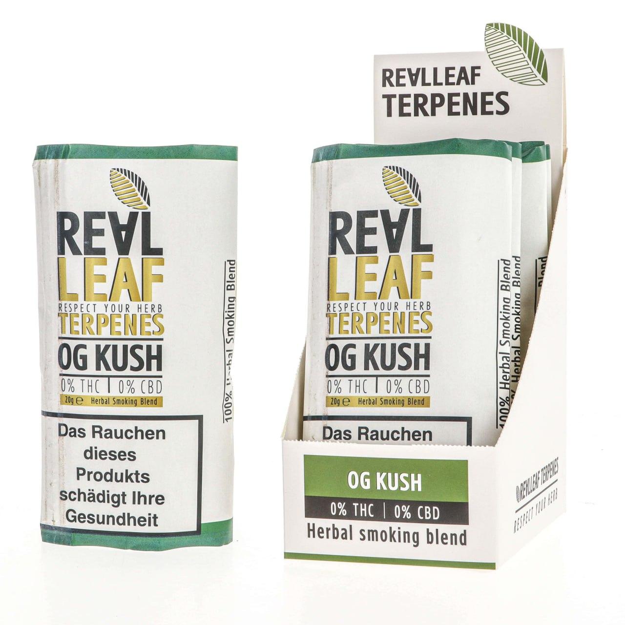 Real Leaf OG Kush nikotinfreier Tabakersatz 20g