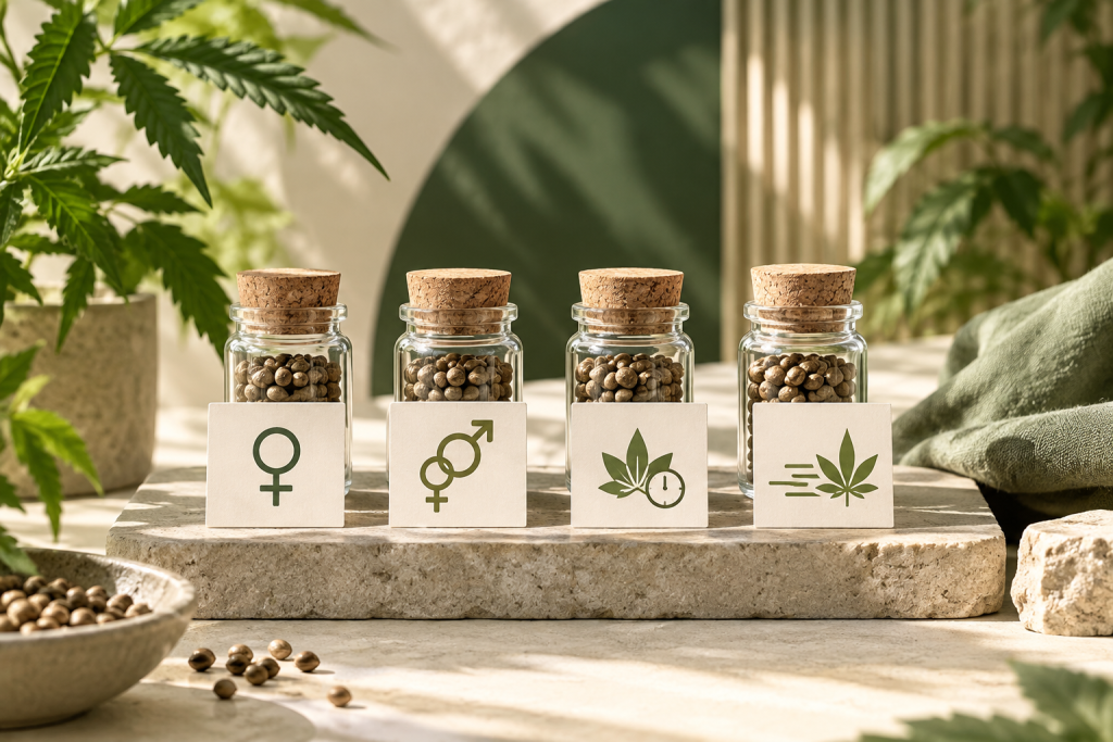 Unterschiedliche Samenarten bei Cannabis Samen