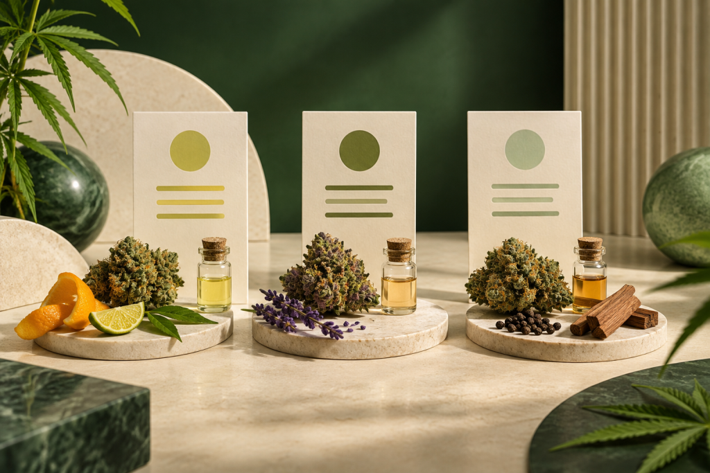 Terpenangaben und Duftbeschreibungen bei CBD Blüten vergleichen