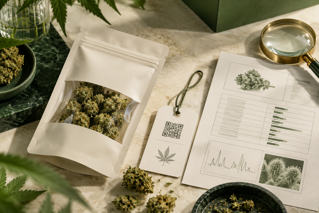 Produktdaten und Chargenbezug bei CBD Blüten prüfen