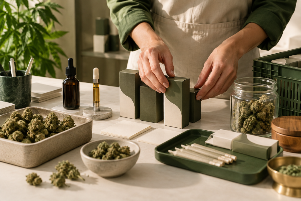 Ordentliche Dokumentation verschiedener CBD Produktformen