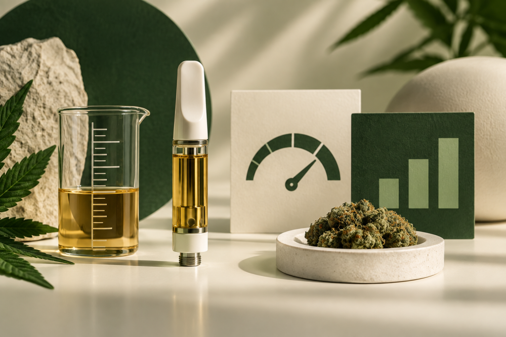 CBD-Angaben in Prozent, Milligramm und Millilitern visuell einordnen