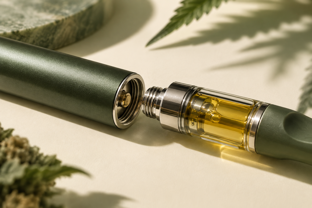 510-Gewinde und Verbindung zwischen Vape-Pen und Kartusche