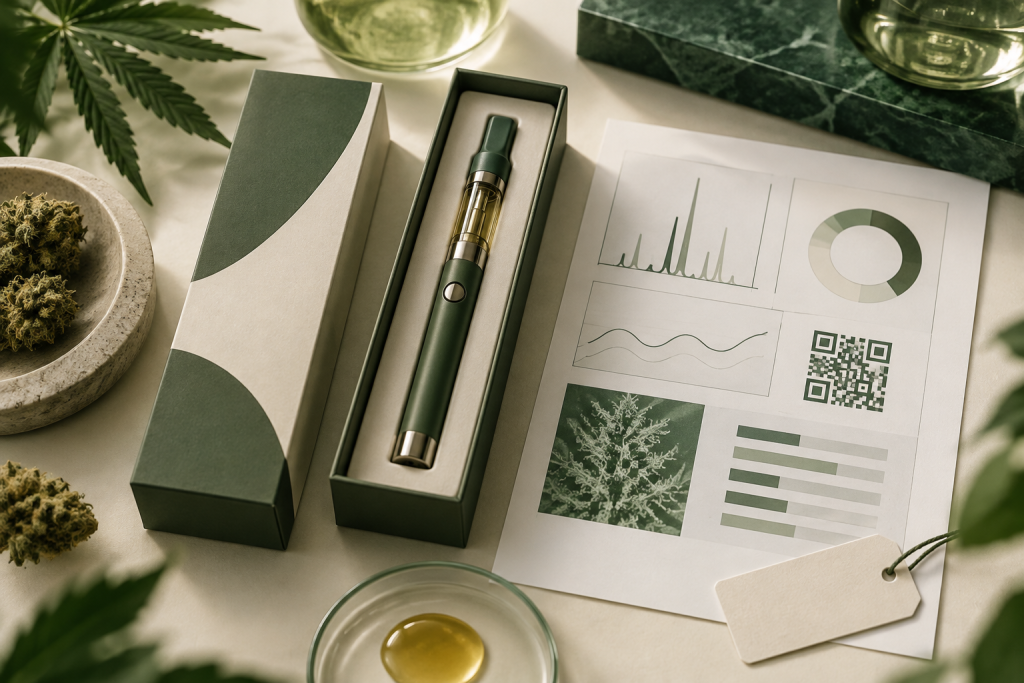 Charge, Inhaltsstoffe und Analyseangaben bei CBD Vapes prüfen