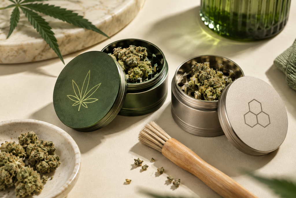 Saubere getrennte Grinder für unterschiedliche Cannabinoidgruppen