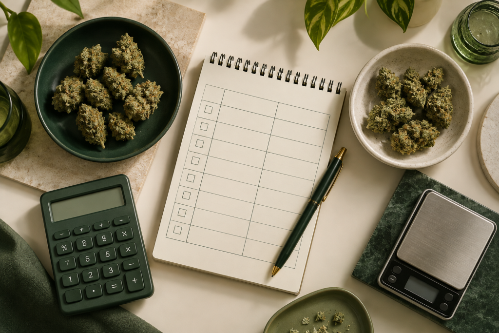 CBG-Blüten-Shortlist mit Preisbasis, Format und transparenten Produktdaten