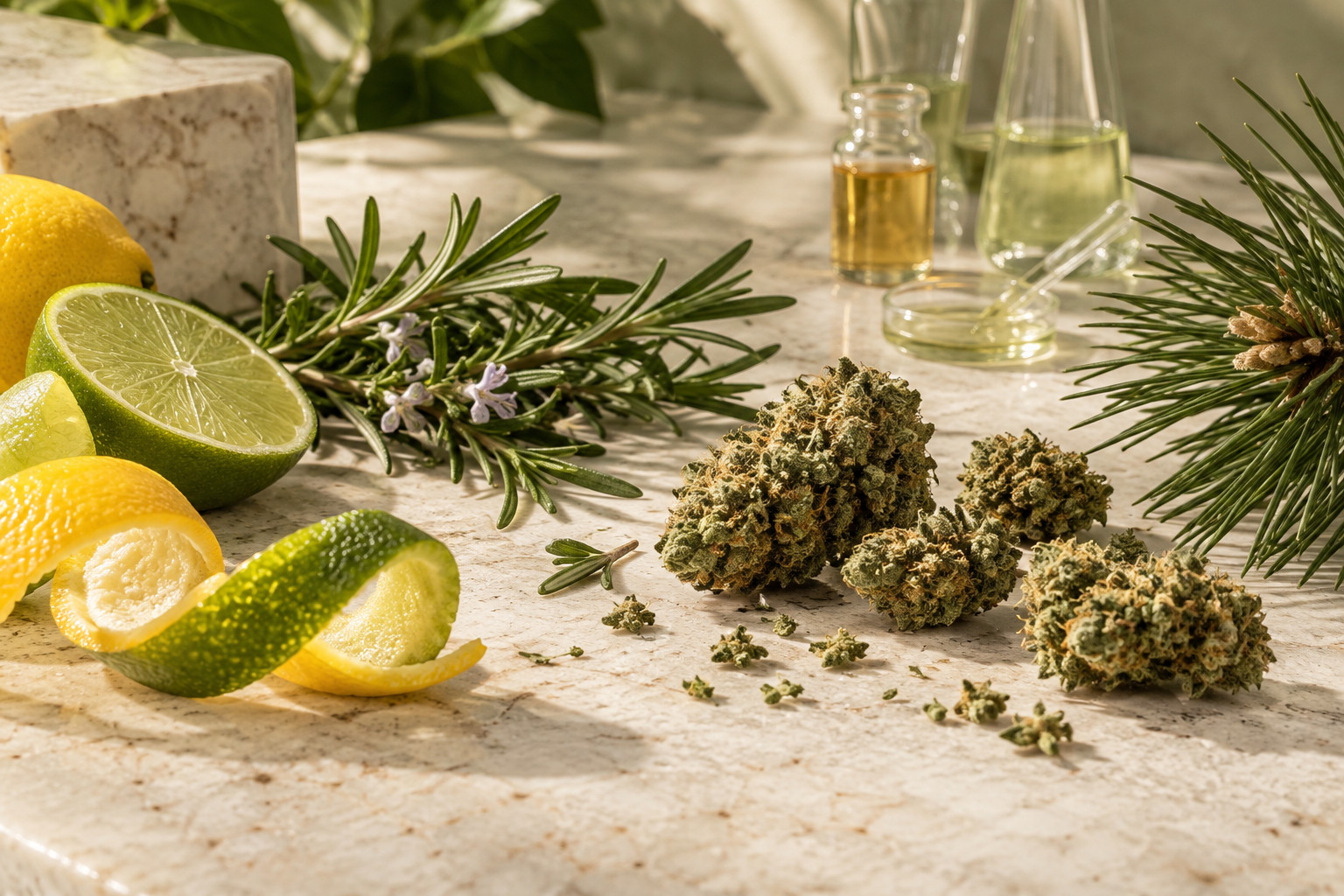 Pflanzliche Duftquellen als Einordnung für Terpene